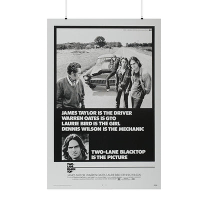 TWO-LANE BLACKTOP 1971 - Paper Movie Poster-36" x 54"-The Sticker Space