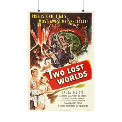 TWO LOST WORLDS 1951 - Paper Movie Poster 24″ x 36″ Matte - The Sticker Space
