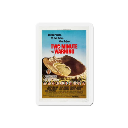 Two Minute Warning 1976 Movie Poster Refrigerator Magnet 2 Inch - The Sticker Space