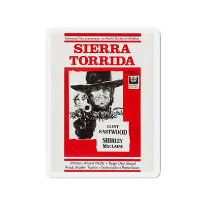 TWO MULES FOR SISTER SARA 1970 Movie Poster - Refrigerator Magnet 2 Inch Die-Cut - The Sticker Space