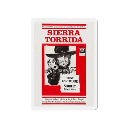 TWO MULES FOR SISTER SARA 1970 Movie Poster - Refrigerator Magnet 4 Inch Die-Cut - The Sticker Space