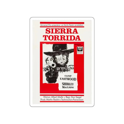 TWO MULES FOR SISTER SARA 1970 Movie Poster STICKER Vinyl Die-Cut Decal 4 Inch - The Sticker Space