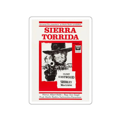 TWO MULES FOR SISTER SARA 1970 Movie Poster STICKER Vinyl Die-Cut Decal 5 Inch - The Sticker Space