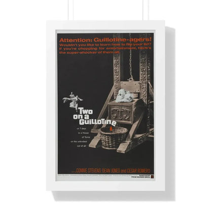 TWO ON A GUILLOTINE 1965 - Framed Movie Poster 16″ x 24″ White - The Sticker Space