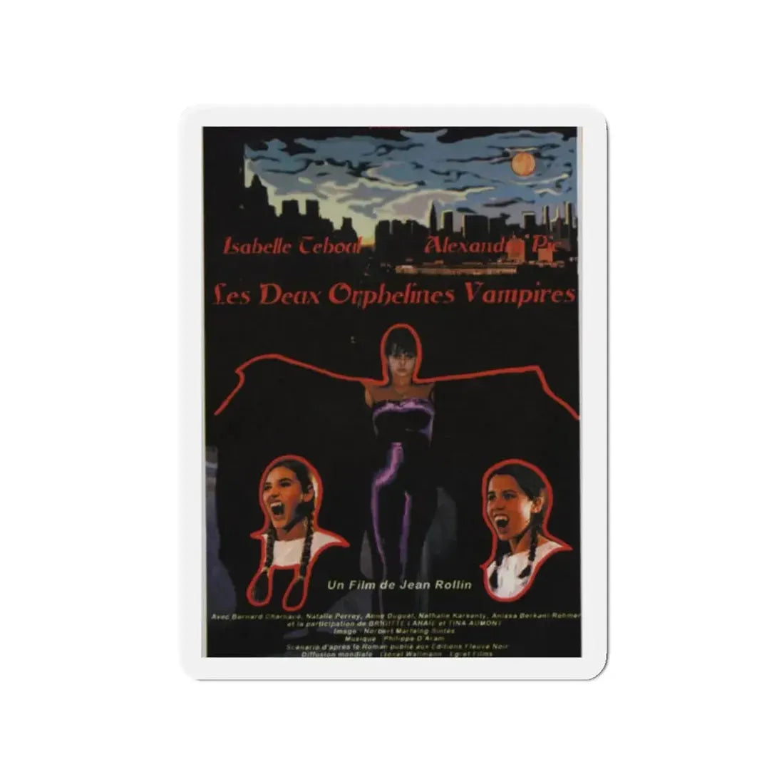 TWO ORPHAN VAMPIRES 1997 Movie Poster - Refrigerator Magnet 2 Inch Die-Cut - The Sticker Space