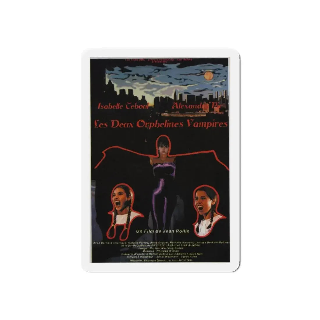 TWO ORPHAN VAMPIRES 1997 Movie Poster - Refrigerator Magnet 6 Inch Die-Cut - The Sticker Space