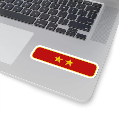 Two star rank Tatmadaw (Myanmar) (Military Rank) STICKER Vinyl Kiss-Cut Decal - The Sticker Space