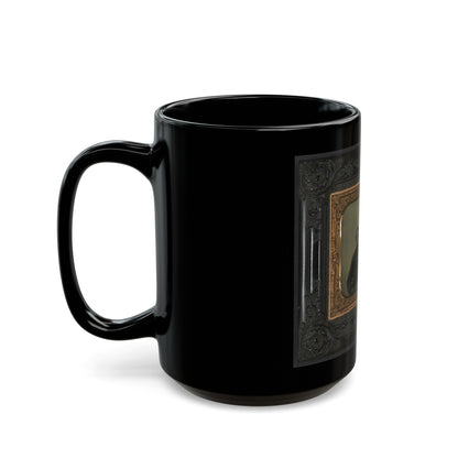 Two Unidentified Soldiers In Union Uniforms(3) (U.S. Civil War) Black Coffee Mug-The Sticker Space