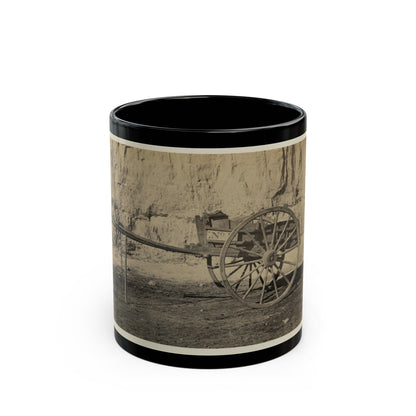 Two Wheeled Cart To Be Drawn By A Horse (U.S. Civil War) Black Coffee Mug-11oz-The Sticker Space