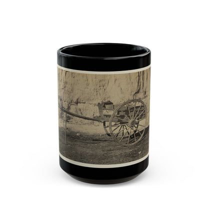 Two Wheeled Cart To Be Drawn By A Horse (U.S. Civil War) Black Coffee Mug-15oz-The Sticker Space