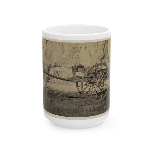 Two Wheeled Cart To Be Drawn By A Horse (U.S. Civil War) White Coffee Mug-15oz-The Sticker Space