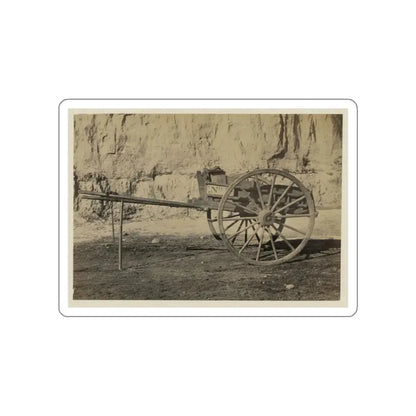 Two Wheeled Cart To Be Drawn By A Horse (U.S. Civil War) STICKER Vinyl Die-Cut Decal - The Sticker Space