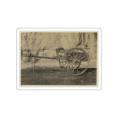 Two Wheeled Cart To Be Drawn By A Horse (U.S. Civil War) STICKER Vinyl Die-Cut Decal White Die-Cut 6 Inch - The Sticker Space