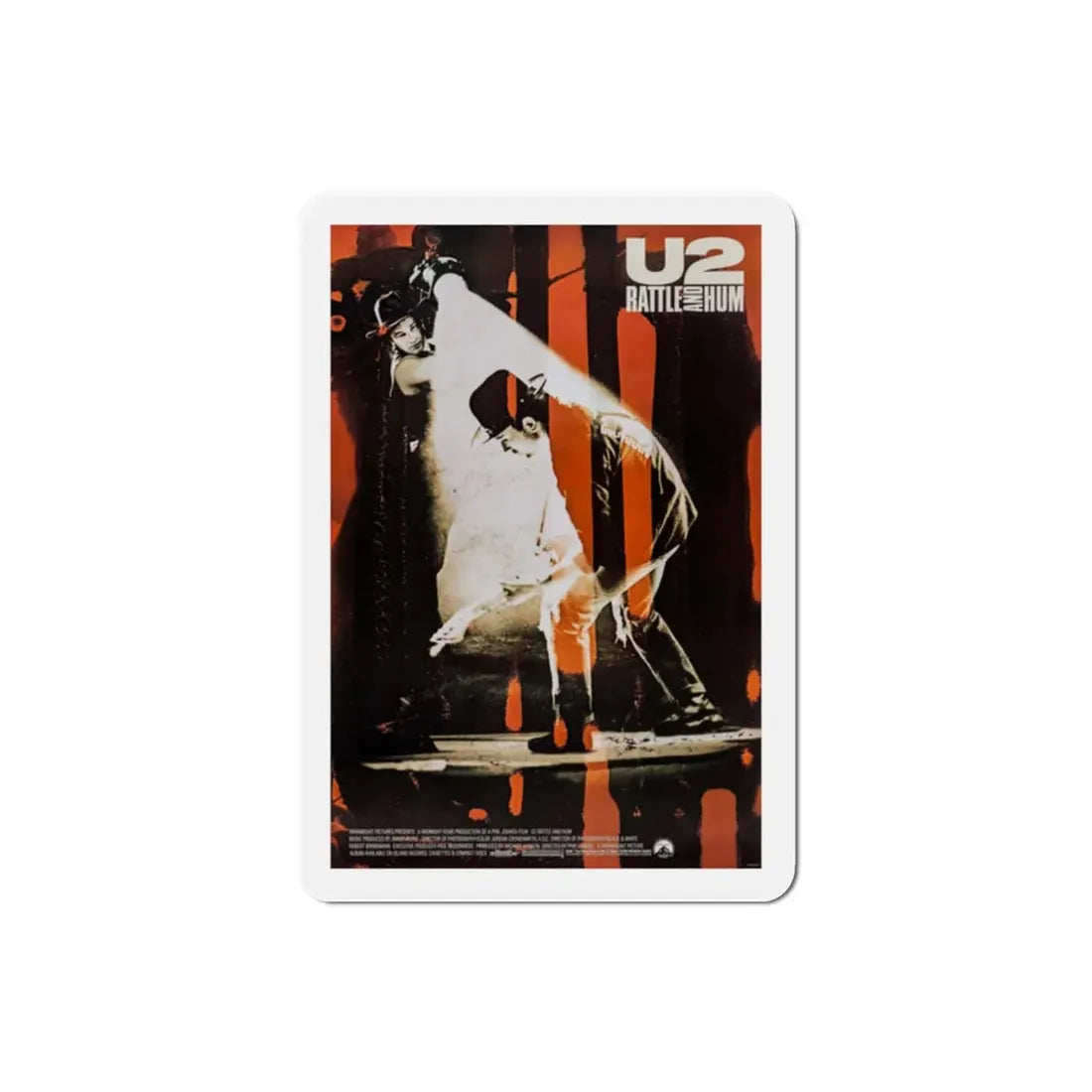 U2 Rattle and Hum 1988 Movie Poster Refrigerator Magnet 2 Inch - The Sticker Space