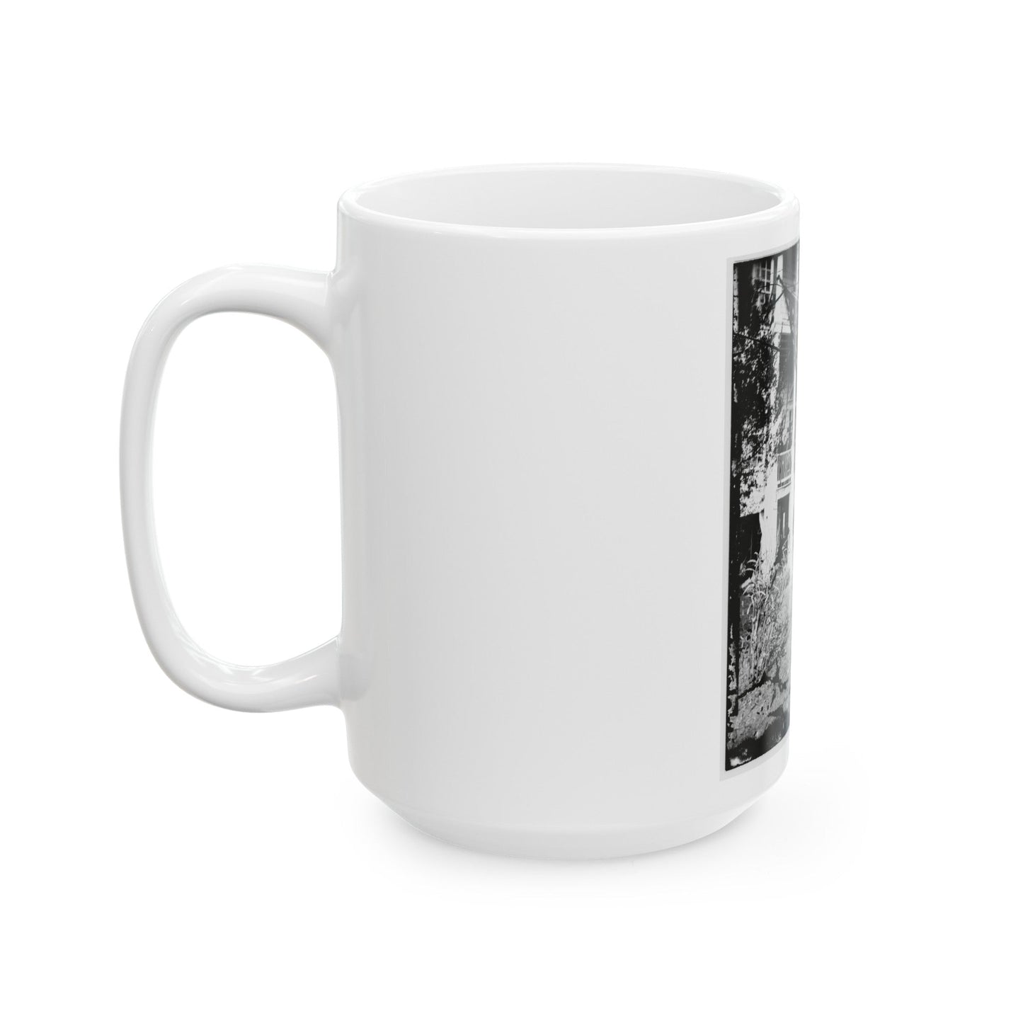 U.S. Army Band Standing On Steps(2) (U.S. Civil War) White Coffee Mug-The Sticker Space