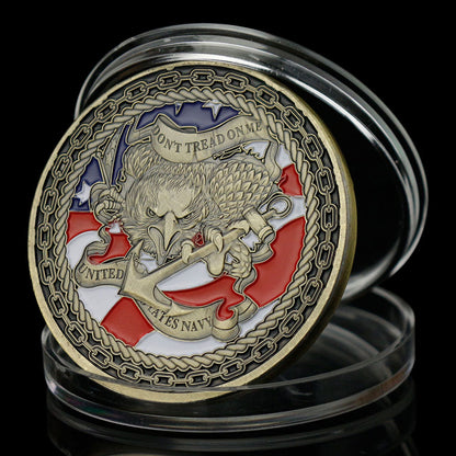 U.S. Navy Chiefs "Don't Tread on Me" Copper Plated Commemorative Coin-The Sticker Space