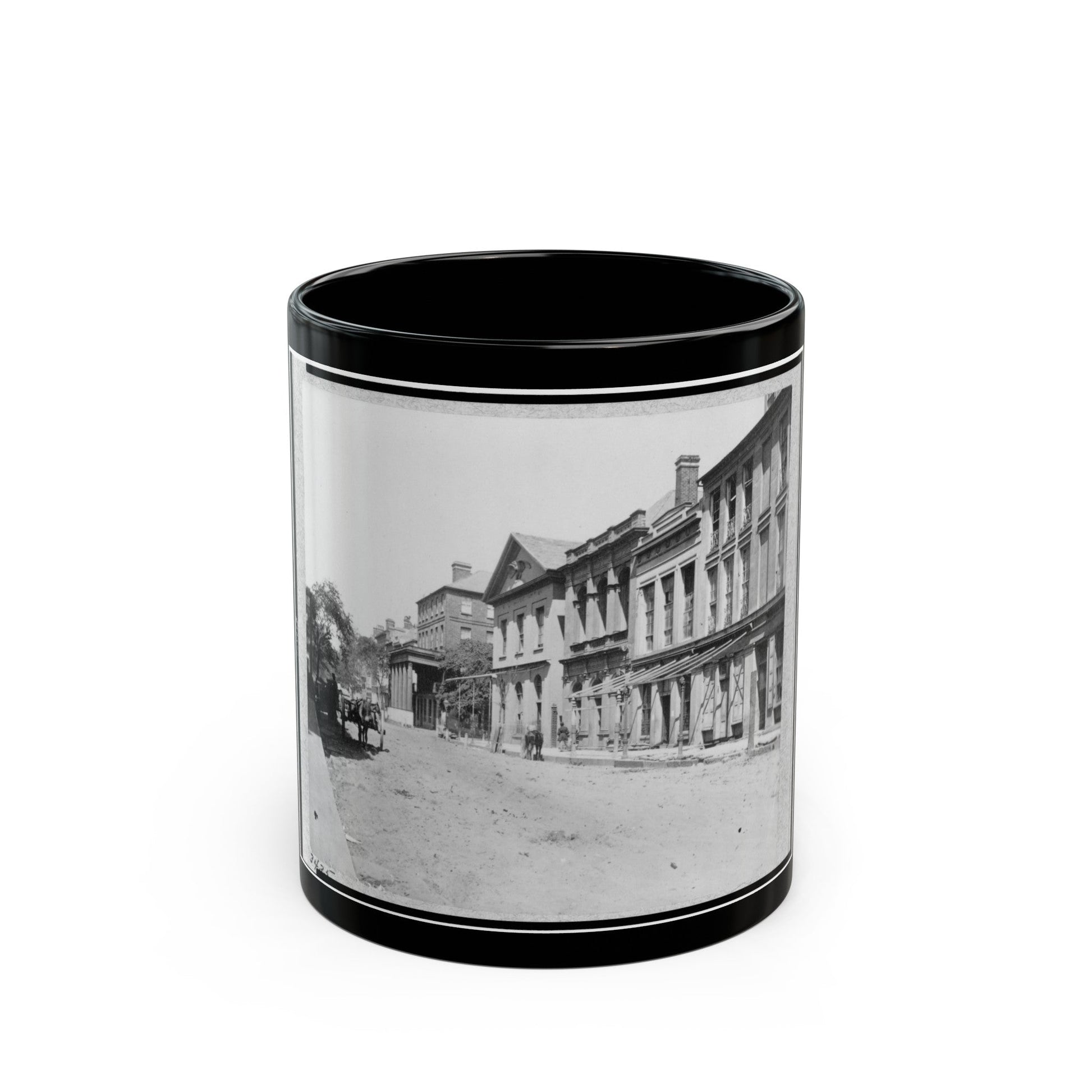 U.S. Quartermaster's Office, Charleston, South Carolina (U.S. Civil War) Black Coffee Mug-11oz-The Sticker Space