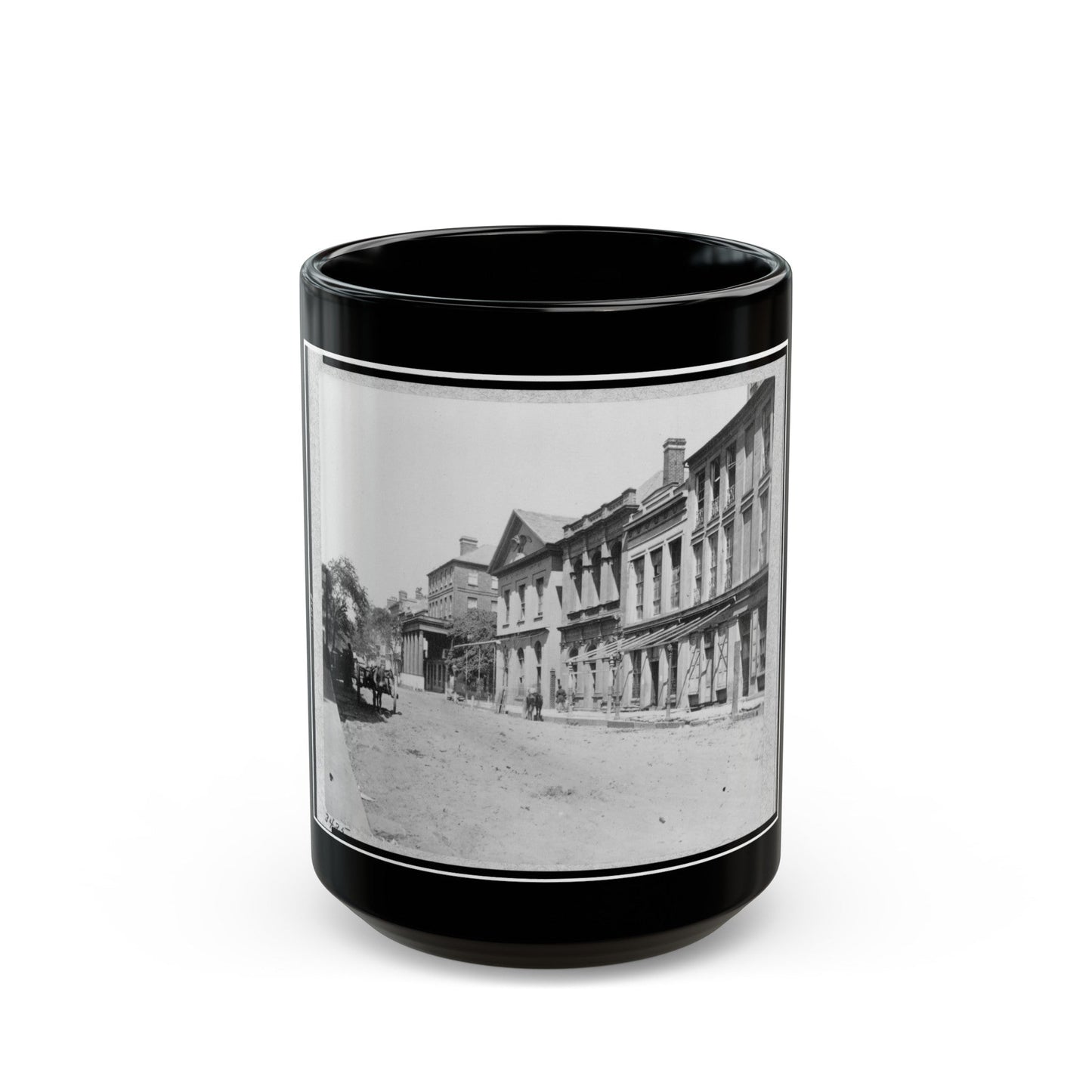 U.S. Quartermaster's Office, Charleston, South Carolina (U.S. Civil War) Black Coffee Mug-15oz-The Sticker Space