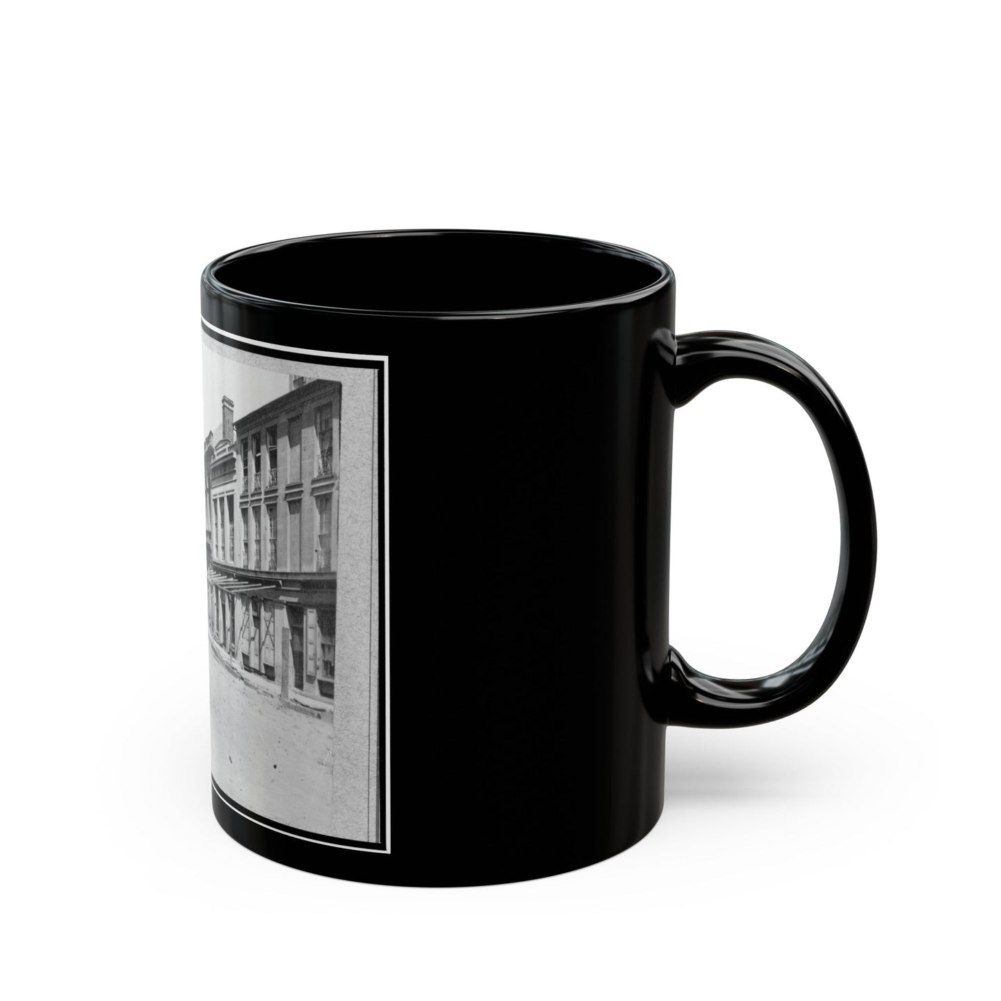 U.S. Quartermaster's Office, Charleston, South Carolina (U.S. Civil War) Black Coffee Mug-The Sticker Space