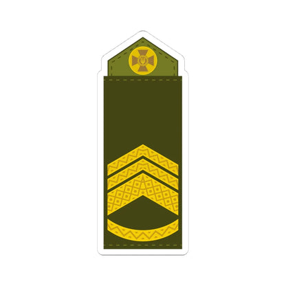 UA shoulder mark 09 (Ukraine) (Military Rank) STICKER Vinyl Kiss-Cut Decal 4 Inch White - The Sticker Space
