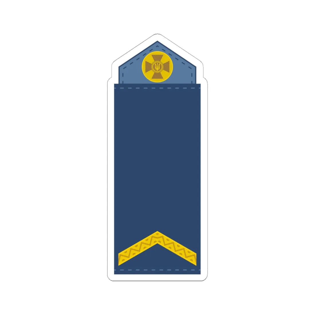 UAAF shoulder mark 02 (Ukraine) (Military Rank) STICKER Vinyl Kiss-Cut Decal 6 Inch White - The Sticker Space