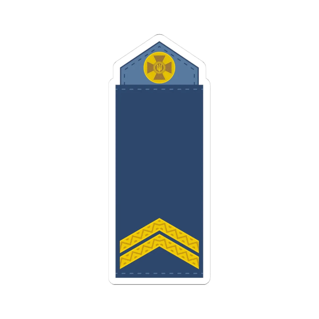 UAAF shoulder mark 03 (Ukraine) (Military Rank) STICKER Vinyl Kiss-Cut Decal 3 Inch White - The Sticker Space