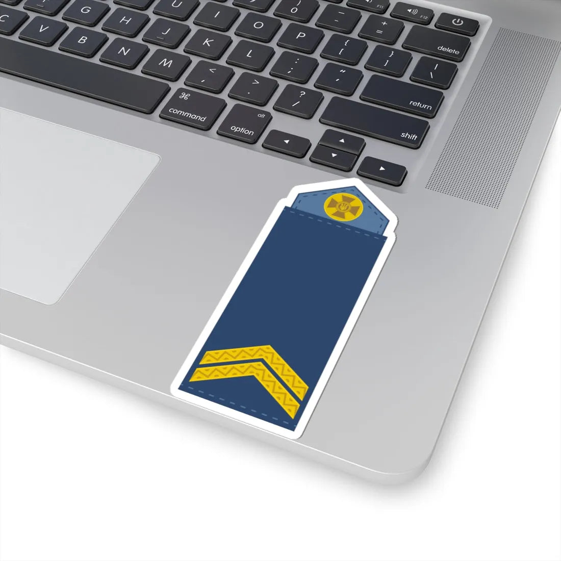 UAAF shoulder mark 03 (Ukraine) (Military Rank) STICKER Vinyl Kiss-Cut Decal - The Sticker Space