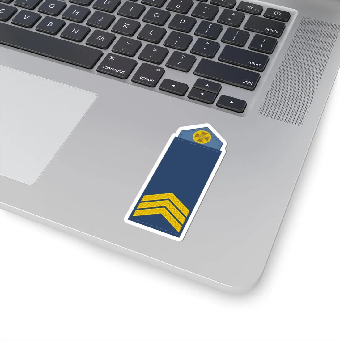 UAAF shoulder mark 04 (Ukraine) (Military Rank) STICKER Vinyl Kiss-Cut Decal - The Sticker Space