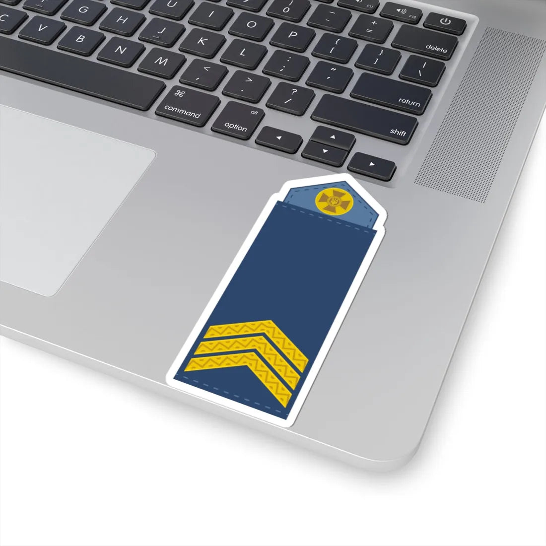 UAAF shoulder mark 04 (Ukraine) (Military Rank) STICKER Vinyl Kiss-Cut Decal - The Sticker Space