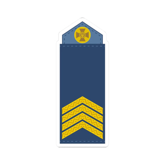 UAAF shoulder mark 05 (Ukraine) (Military Rank) STICKER Vinyl Kiss-Cut Decal 2 Inch White - The Sticker Space