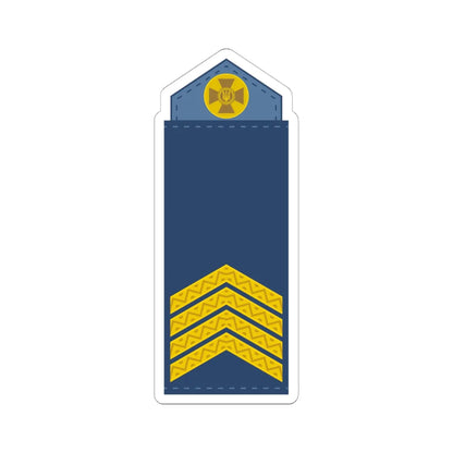 UAAF shoulder mark 05 (Ukraine) (Military Rank) STICKER Vinyl Kiss-Cut Decal 6 Inch White - The Sticker Space