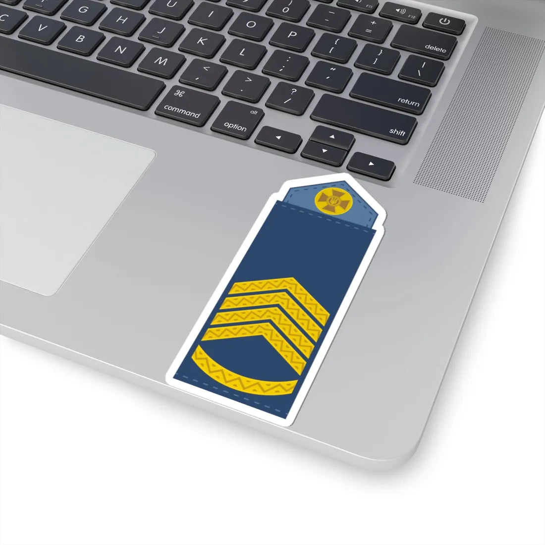 UAAF shoulder mark 06 (Ukraine) (Military Rank) STICKER Vinyl Kiss-Cut Decal - The Sticker Space