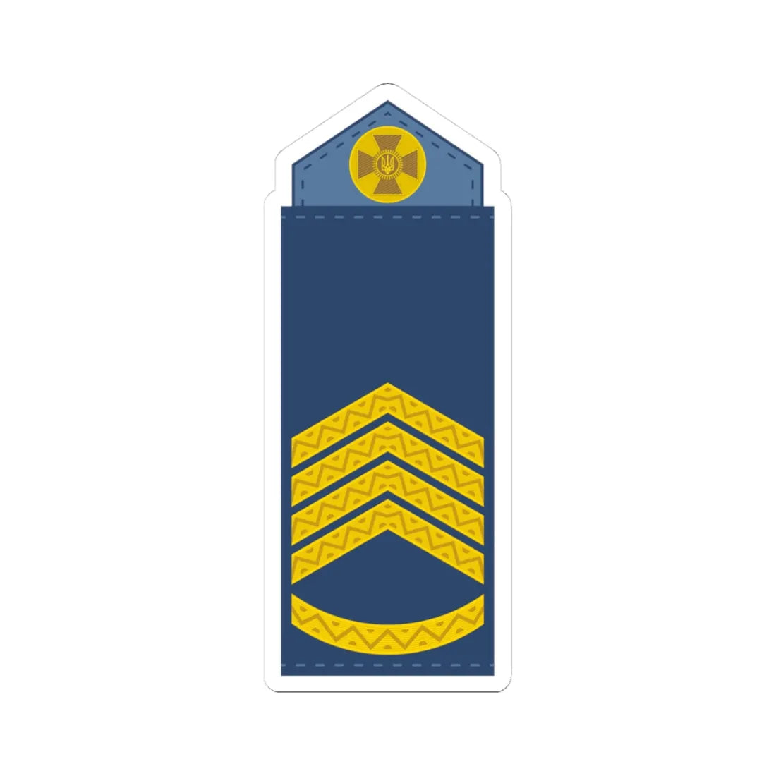 UAAF shoulder mark 06 (Ukraine) (Military Rank) STICKER Vinyl Kiss-Cut Decal - The Sticker Space
