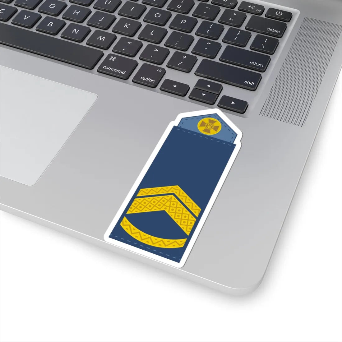 UAAF shoulder mark 08 (Ukraine) (Military Rank) STICKER Vinyl Kiss-Cut Decal - The Sticker Space