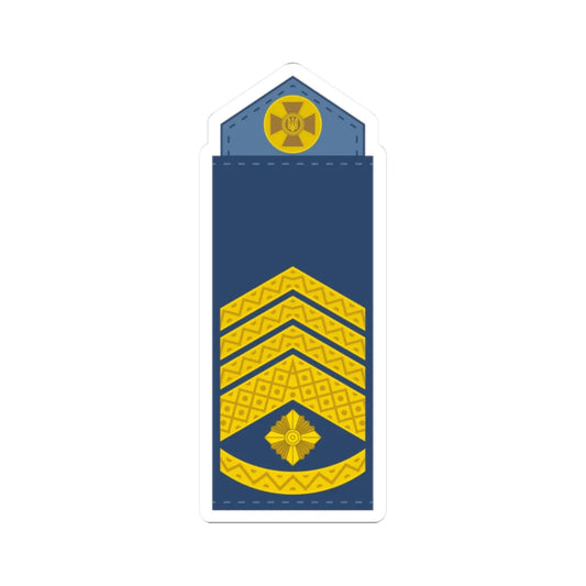 UAAF shoulder mark 10 (Ukraine) (Military Rank) STICKER Vinyl Kiss-Cut Decal 2 Inch White - The Sticker Space