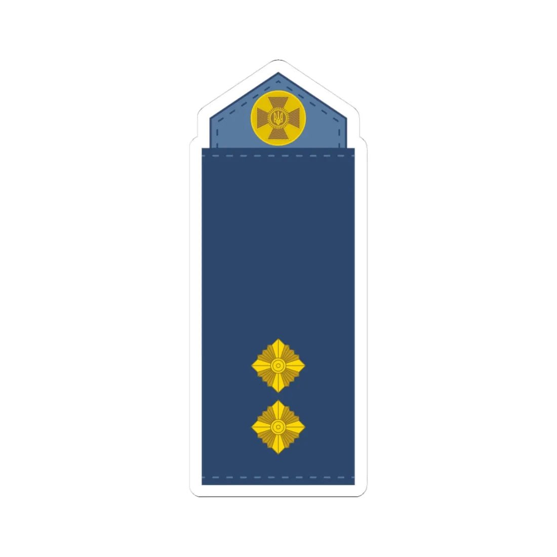 UAAF shoulder mark 12 (Ukraine) (Military Rank) STICKER Vinyl Kiss-Cut Decal 3 Inch White - The Sticker Space