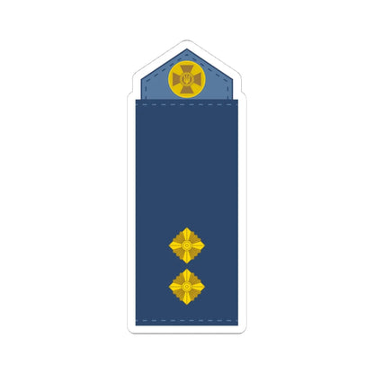 UAAF shoulder mark 12 (Ukraine) (Military Rank) STICKER Vinyl Kiss-Cut Decal 4 Inch White - The Sticker Space
