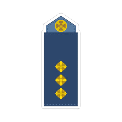 UAAF shoulder mark 13 (Ukraine) (Military Rank) STICKER Vinyl Kiss-Cut Decal 4 Inch White - The Sticker Space