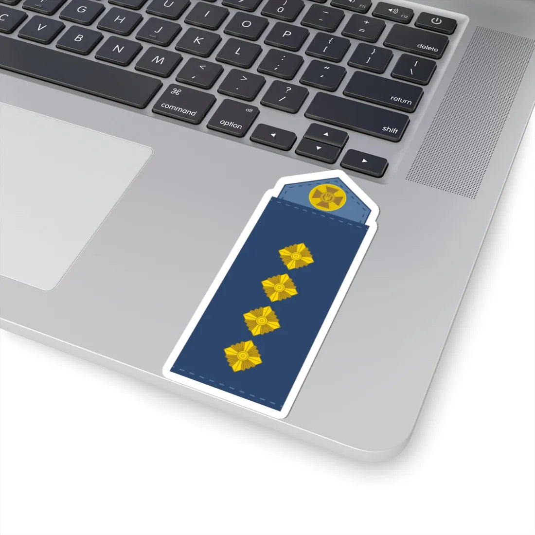 UAAF shoulder mark 14 (Ukraine) (Military Rank) STICKER Vinyl Kiss-Cut Decal - The Sticker Space