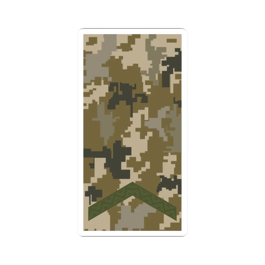UAc shoulder mark 02 (Ukraine) (Military Rank) STICKER Vinyl Kiss-Cut Decal 2 Inch White - The Sticker Space