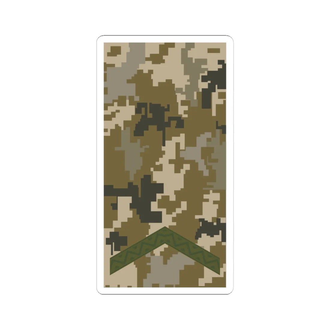 UAc shoulder mark 02 (Ukraine) (Military Rank) STICKER Vinyl Kiss-Cut Decal 4 Inch White - The Sticker Space