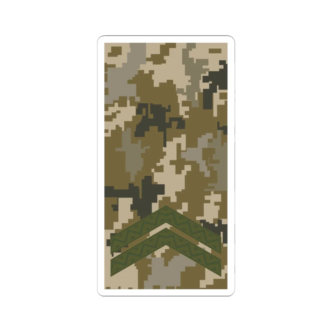 UAc shoulder mark 03 (Ukraine) (Military Rank) STICKER Vinyl Kiss-Cut Decal 3 Inch White - The Sticker Space