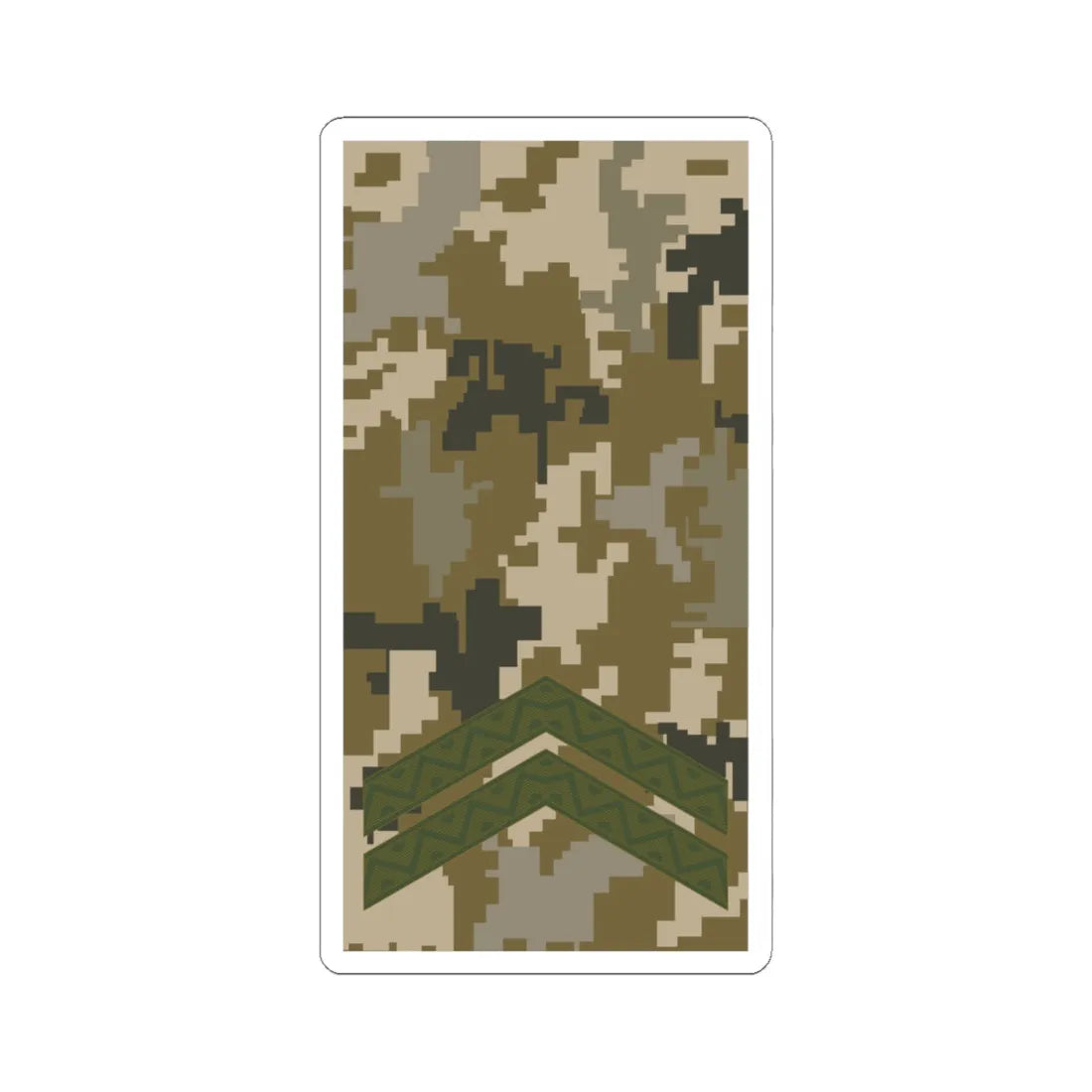 UAc shoulder mark 03 (Ukraine) (Military Rank) STICKER Vinyl Kiss-Cut Decal 6 Inch White - The Sticker Space