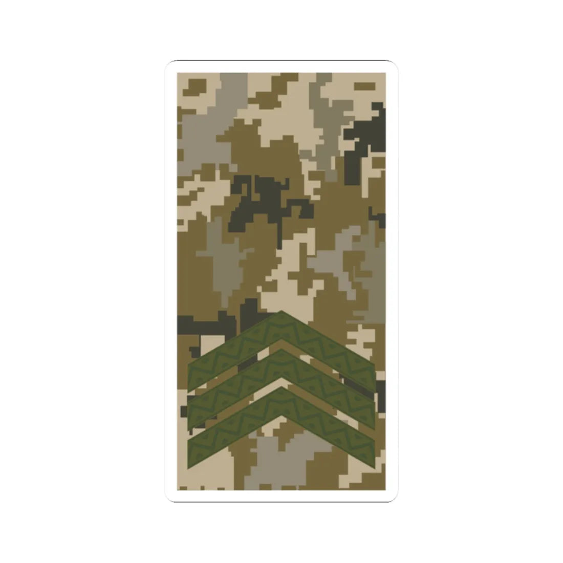 UAc shoulder mark 04 (Ukraine) (Military Rank) STICKER Vinyl Kiss-Cut Decal 2 Inch White - The Sticker Space