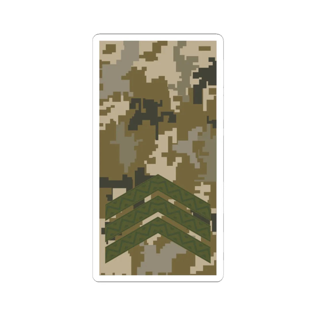 UAc shoulder mark 04 (Ukraine) (Military Rank) STICKER Vinyl Kiss-Cut Decal 3 Inch White - The Sticker Space