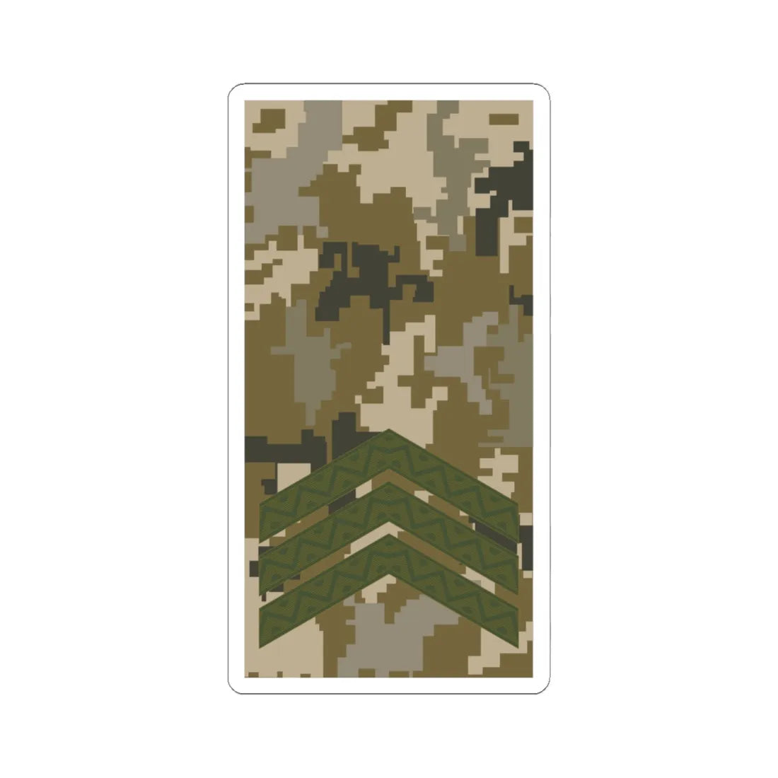 UAc shoulder mark 04 (Ukraine) (Military Rank) STICKER Vinyl Kiss-Cut Decal 6 Inch White - The Sticker Space