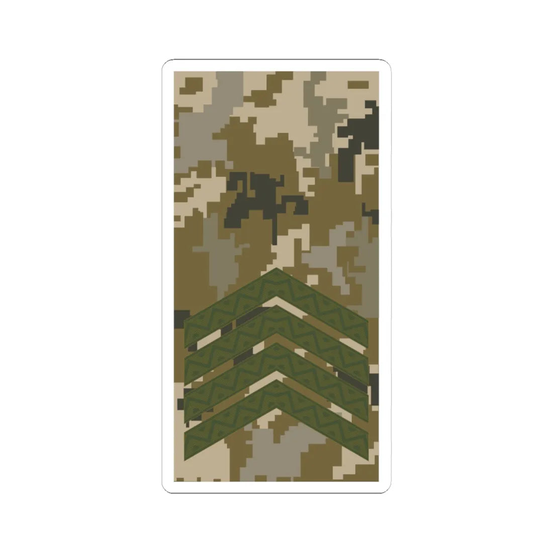 UAc shoulder mark 05 (Ukraine) (Military Rank) STICKER Vinyl Kiss-Cut Decal 4 Inch White - The Sticker Space