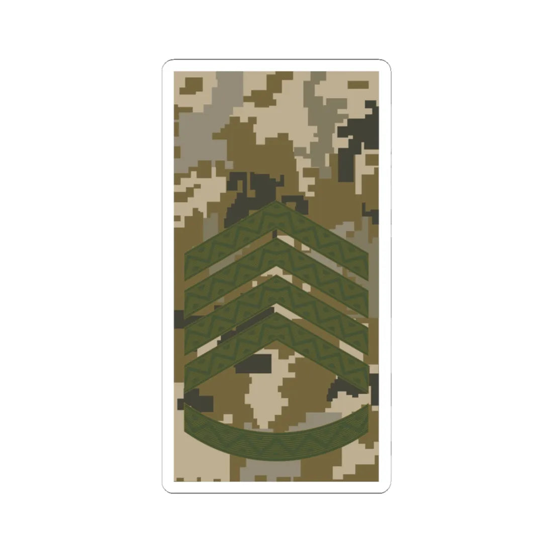 UAc shoulder mark 06 (Ukraine) (Military Rank) STICKER Vinyl Kiss-Cut Decal 3 Inch White - The Sticker Space