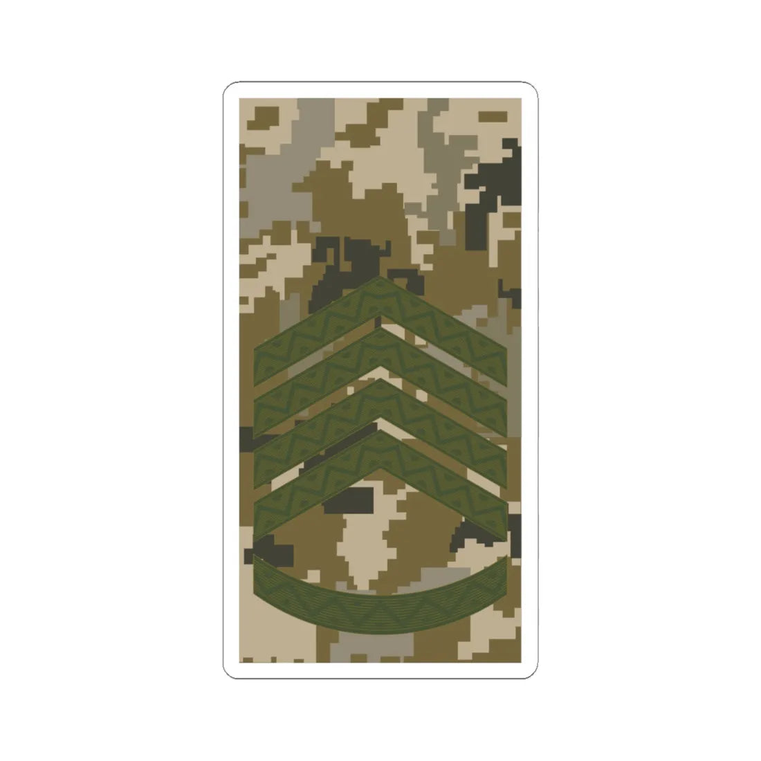 UAc shoulder mark 06 (Ukraine) (Military Rank) STICKER Vinyl Kiss-Cut Decal 6 Inch White - The Sticker Space