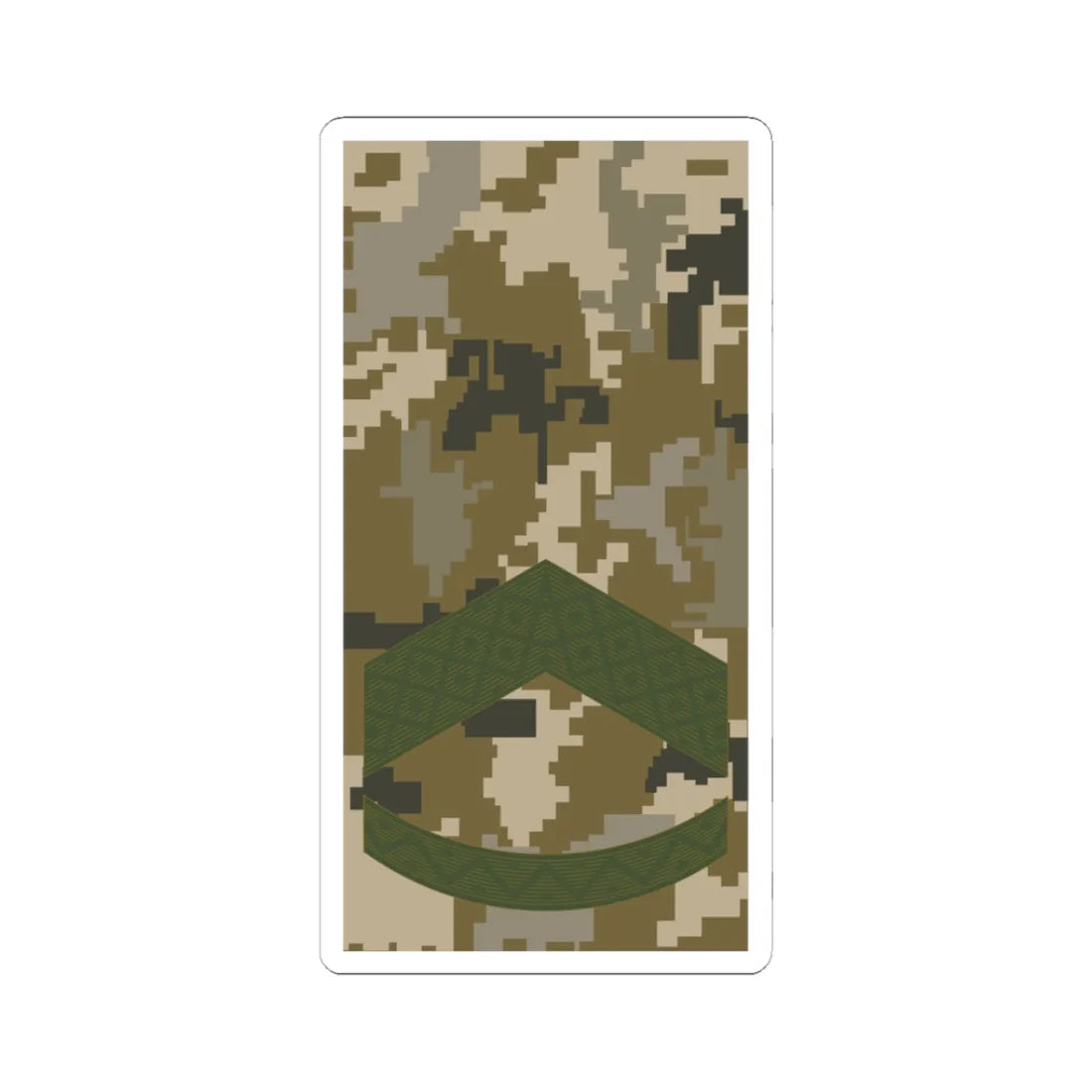 UAc shoulder mark 07 (Ukraine) (Military Rank) STICKER Vinyl Kiss-Cut Decal 3 Inch White - The Sticker Space